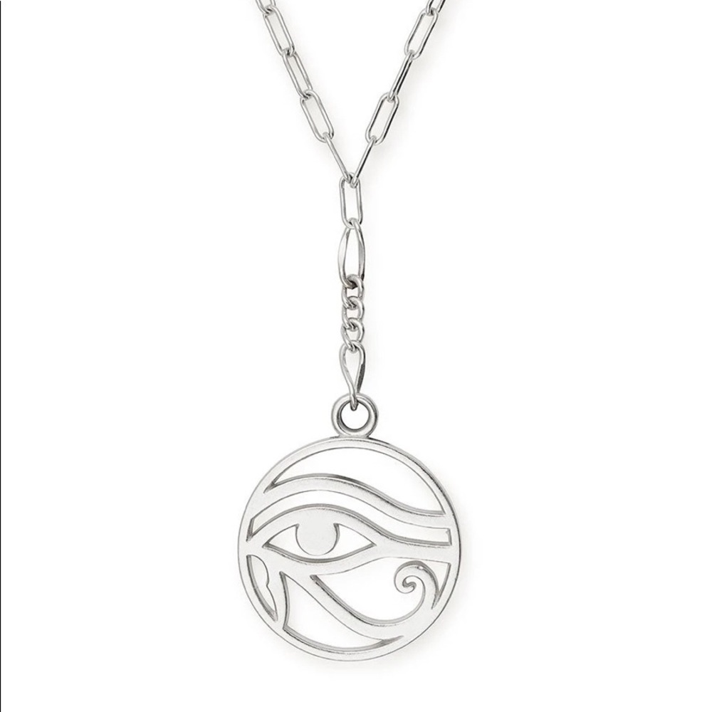 Alex and Ani Eye of Horus 20” Sterling Necklace